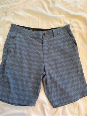 Men's Flat Front Shorts in Heather Navy by RVCA